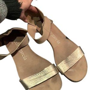 Silver Juncal Ankle Strap Sandals